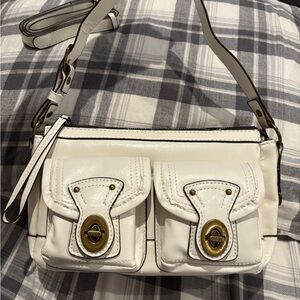 White legacy style shoulder bag